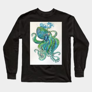 The Mighty Green Kraken Long Sleeve T-Shirt